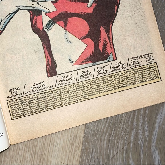 VINTAGE 1984 MARVEL ALPHA FLIGHT & X-MEN Wolverine App Comic Book #17 - Picture 7 of 8